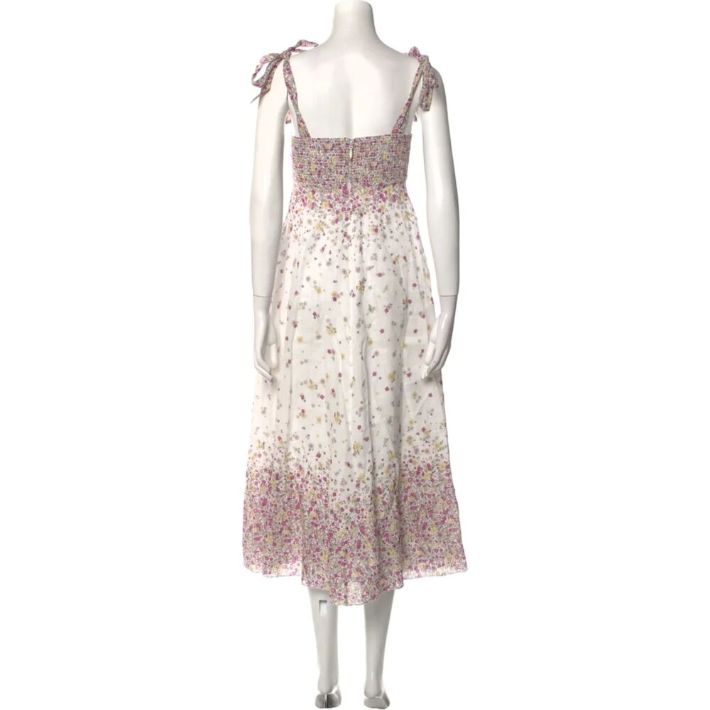 Zimmermann Carnaby Tie-Shoulder Midi Dress Zim 0 / US 4. white - Picture 9 of 14